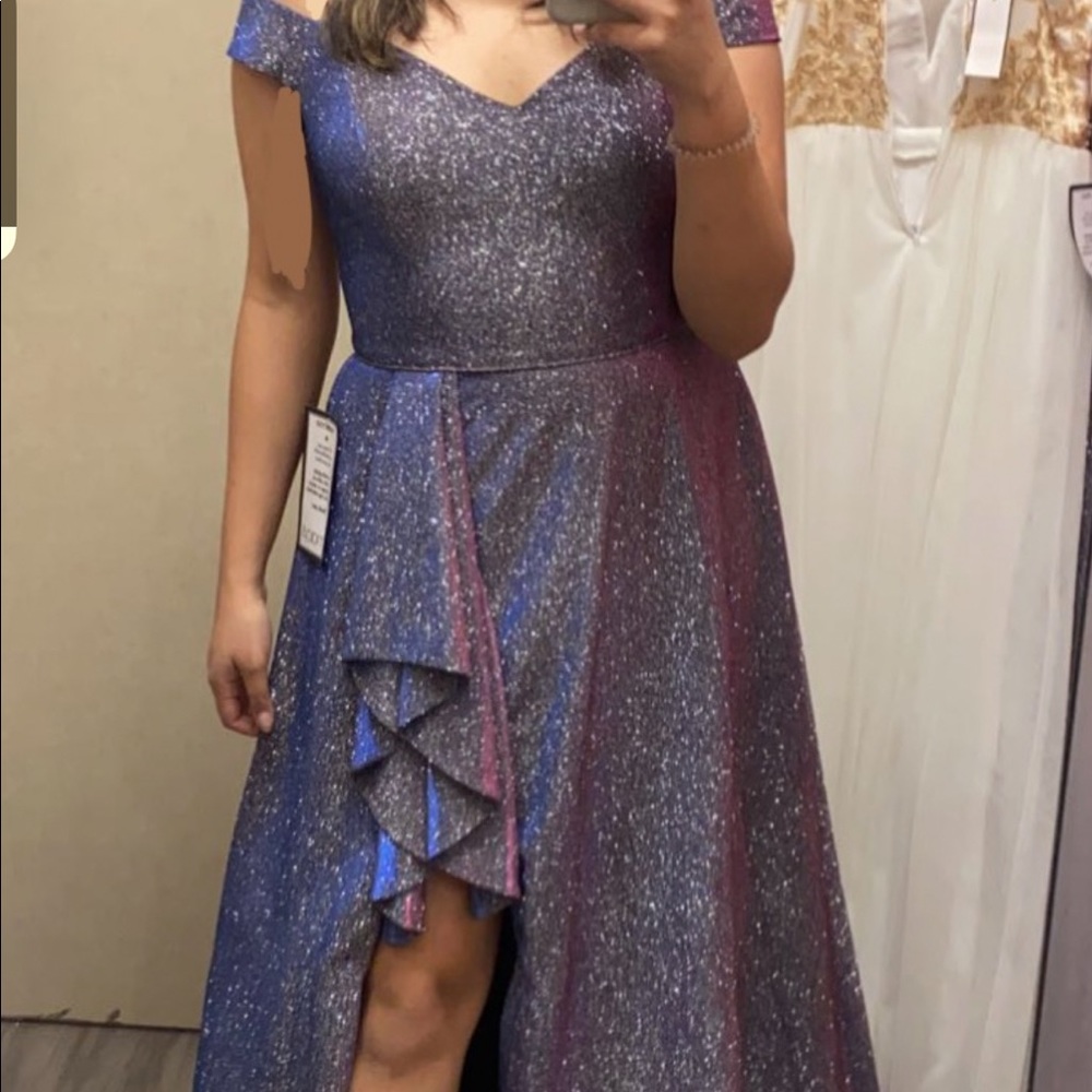 Purple Glittery Prom Dress